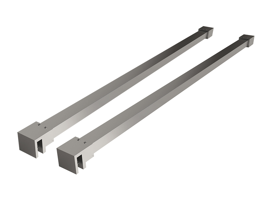 Productfoto Slim set stabilisatiestangen 120 cm voor vrijstaande inloopdouches chroom 203460