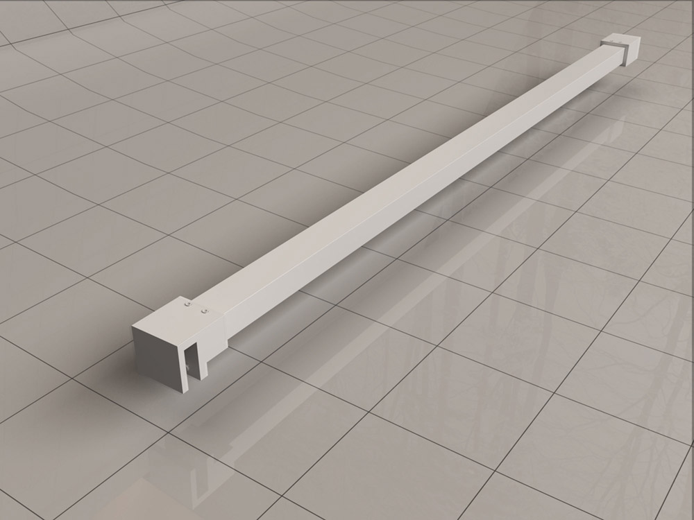 Productfoto Slim stabilisatiestang 120 cm mat wit 203493