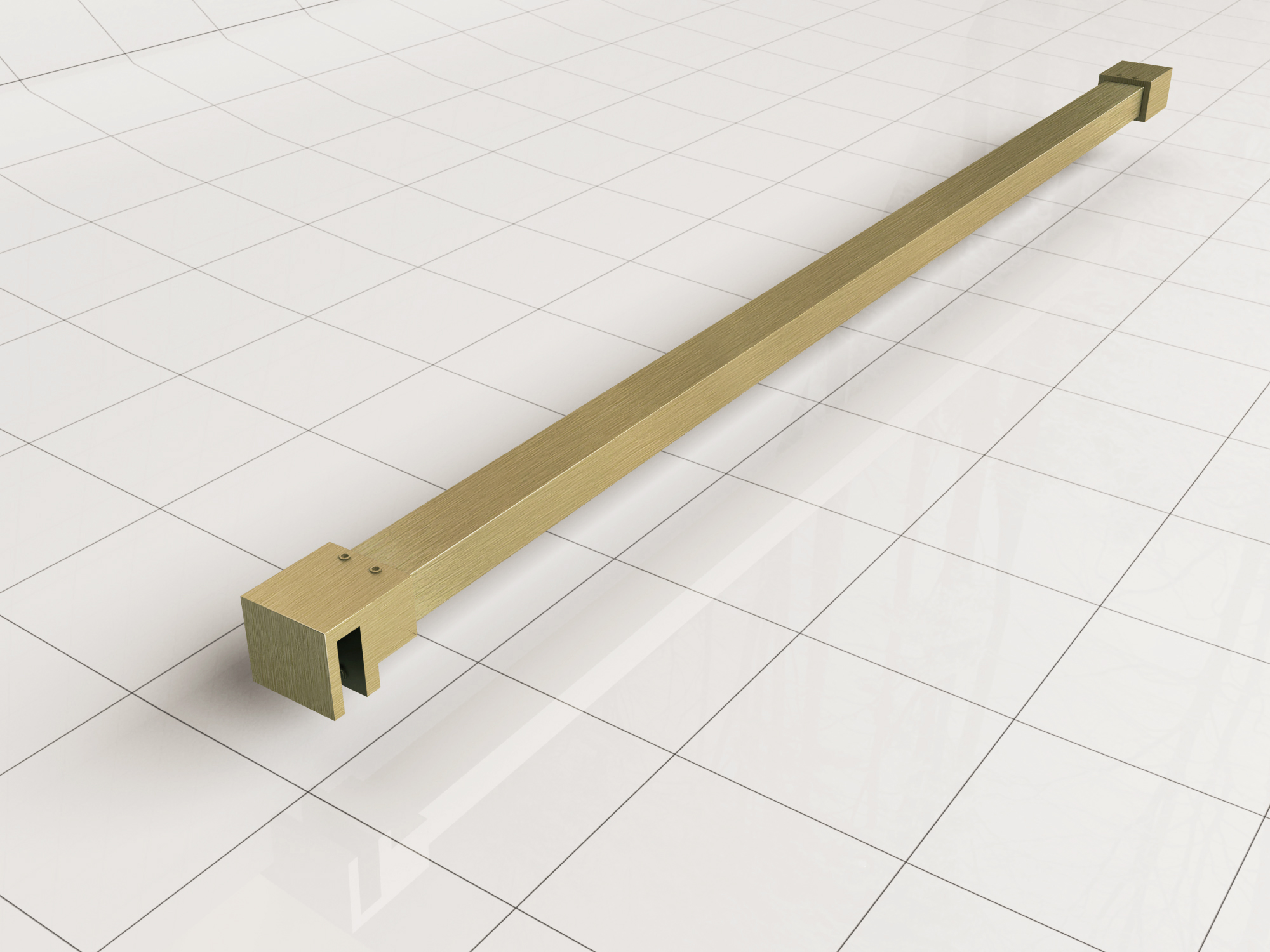 Productfoto Slim stabilisatiestang 120 cm geborsteld messing 203494
