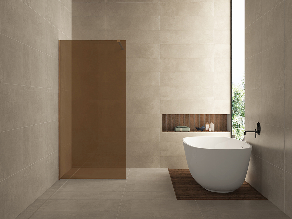 Productfoto Slim glasplaat 900 x 2000 x 8 mm nano warm koper glas 203516