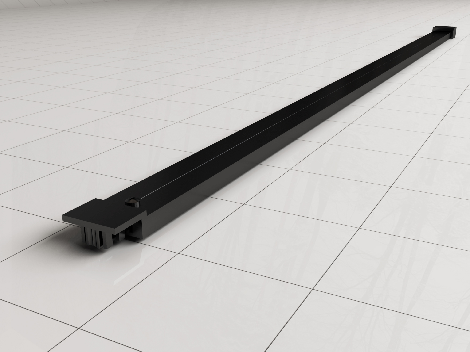 Productfoto Horizon stabilisatiestang 120cm voor inloopdouche mat zwart 203549