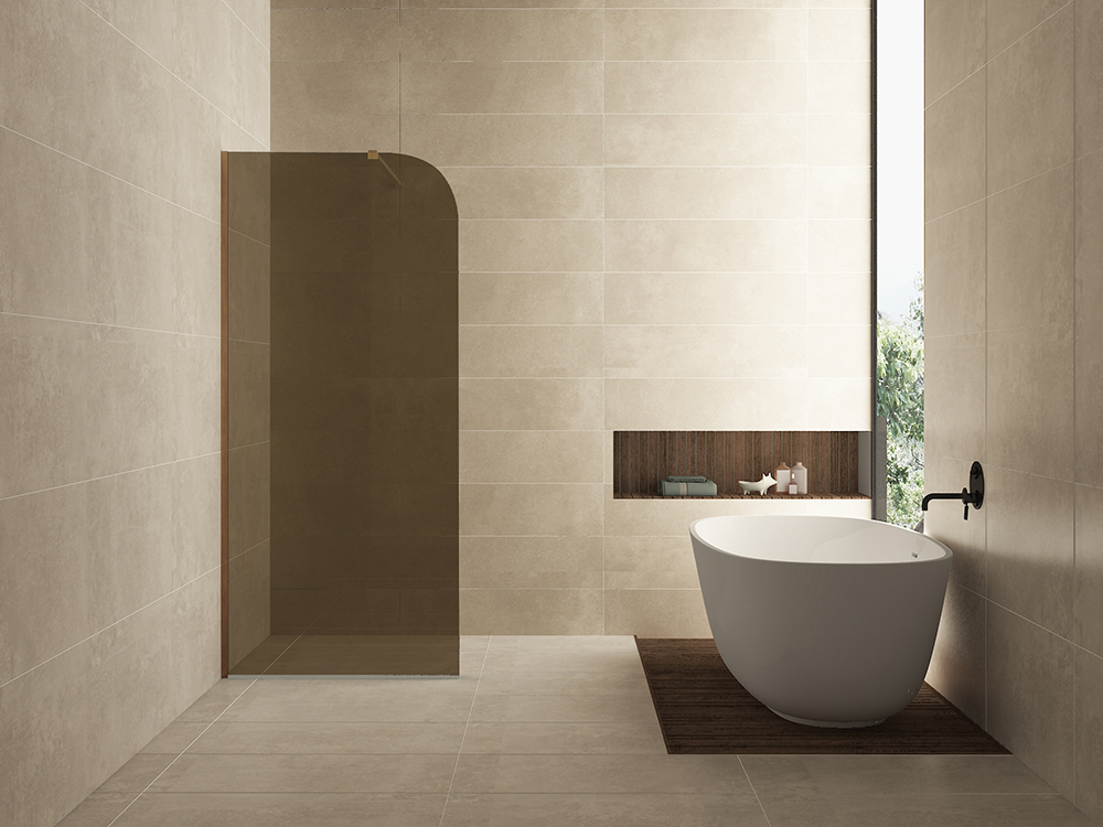 Productfoto Curvea inloopdouche 800 x 2000 x 8 mm nano vintage brons glas 203569