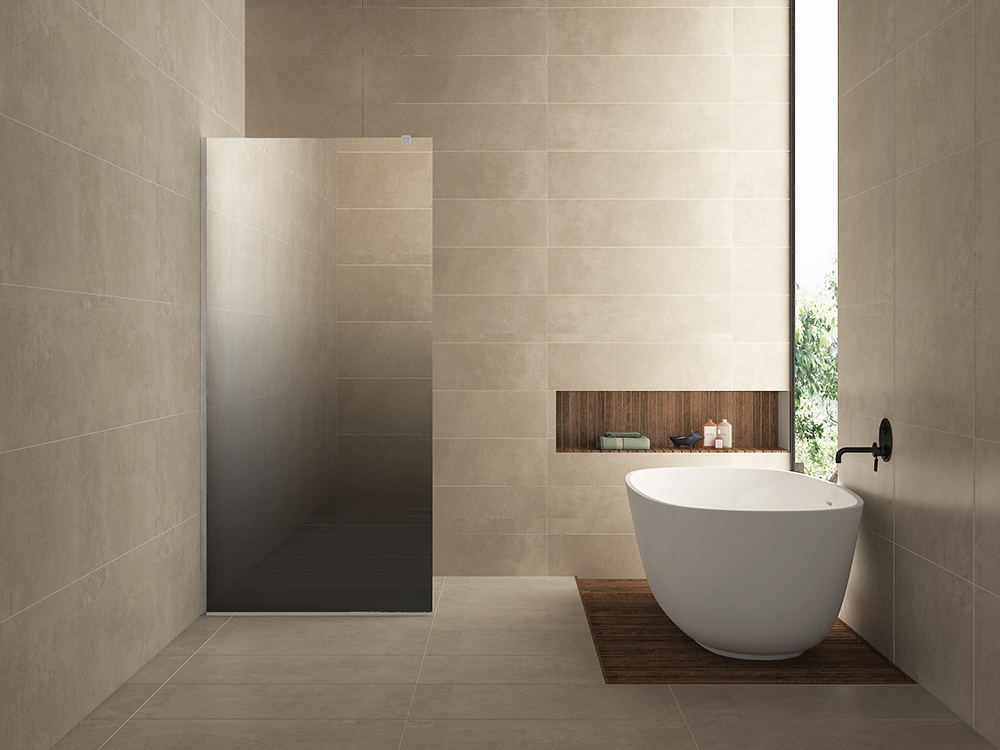 Productfoto Slim glasplaat spiegelrook- naar helder glas 900x2000 8mm nano 203590