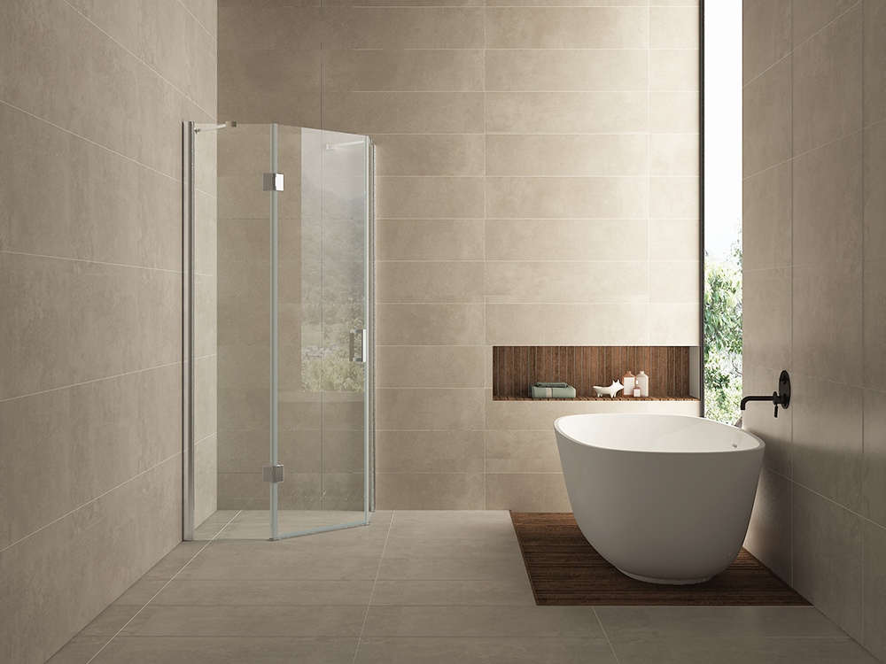 Productfoto Pento cabine met 1 draaideur 900 x 900 x 2000 x 8 mm nano helder glas/chroom 203780