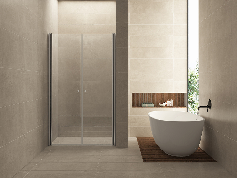 Productfoto Lagos pendeldeur in nis 1200 x 2000 x 6 mm nano helder glas/chroom 203823