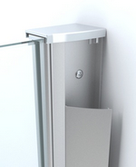 Productfoto chroom muurprofiel glaswand dikte 1cm L=200cm 203835
