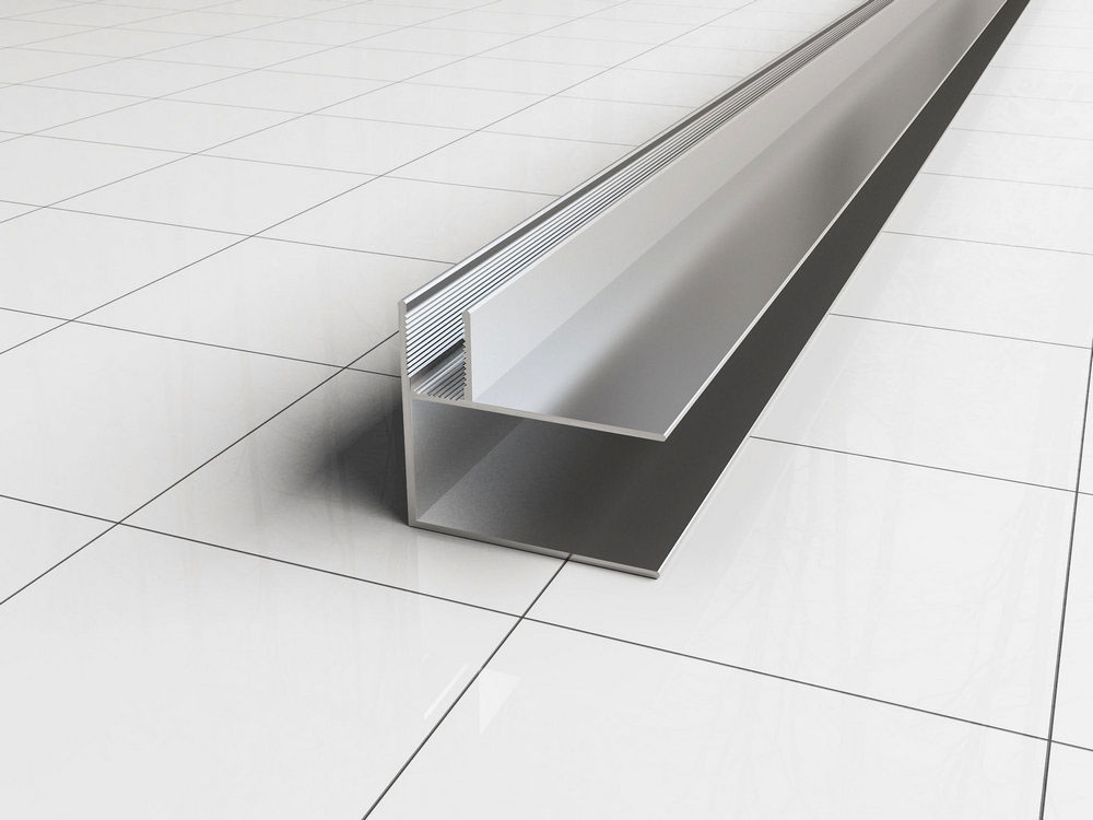 Productfoto Hoekprofiel voor nisdeur chroom 203898