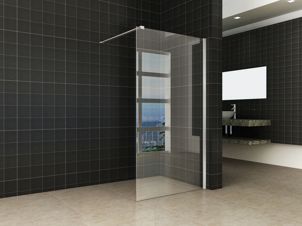 Productfoto Hibera inloopdouche 1000 x 2000 x 10 mm nano helder glas/RVS 203935