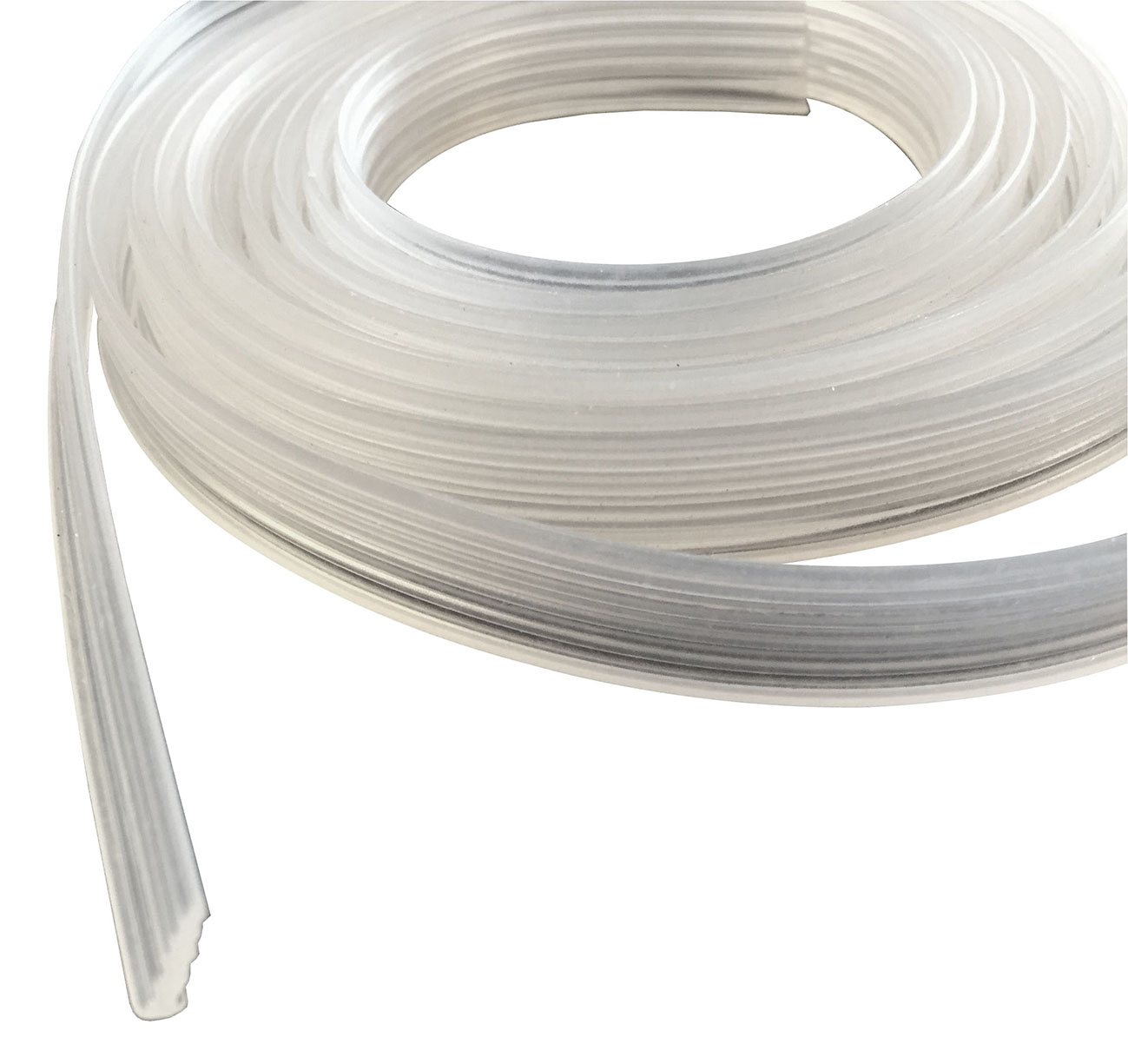 Productfoto kunststof opvulstrip 2mm x 200cm tbv glaswanden 205050