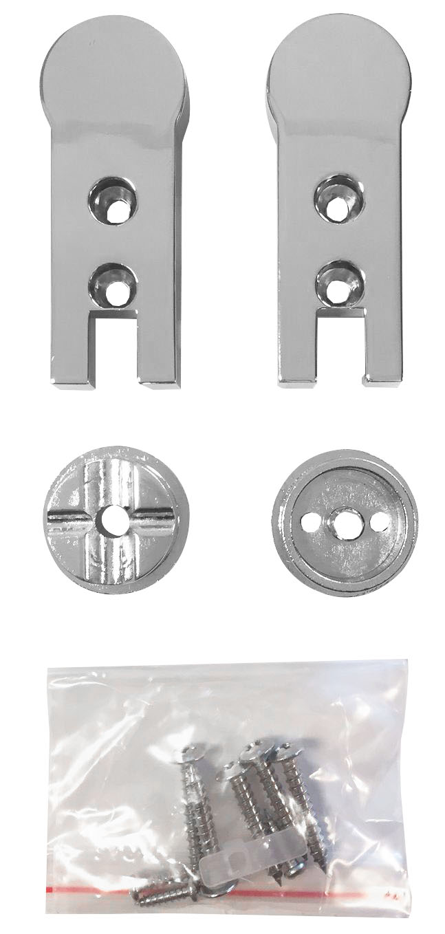 Productfoto Scharnierset voor deur chroom 206054