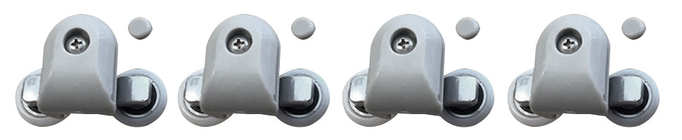 Productfoto Set wieltjes voor eco cabines 206079