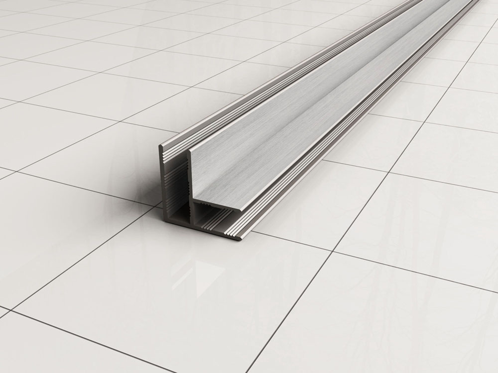 Productfoto Slim hoekprofiel 2000 x 10 mm geborsteld staal 206125