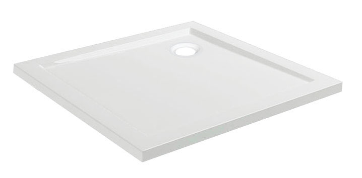 Productfoto Douchebak vierkant 90 x 90 x 4 cm acryl glans wit 213501