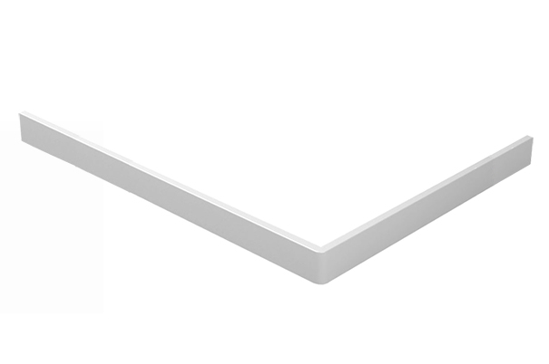 Productfoto Voorzetpaneel met poten voor douchebak 140 x 90 x 4 cm glans wit 213523
