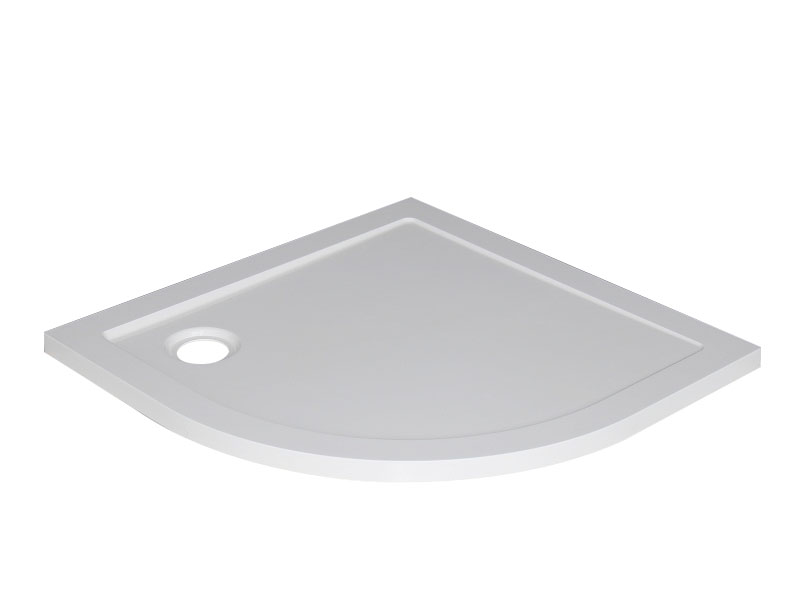 Productfoto luxe douchebak SMC 1/4 rond 900x900x40 inbouw wit 213620