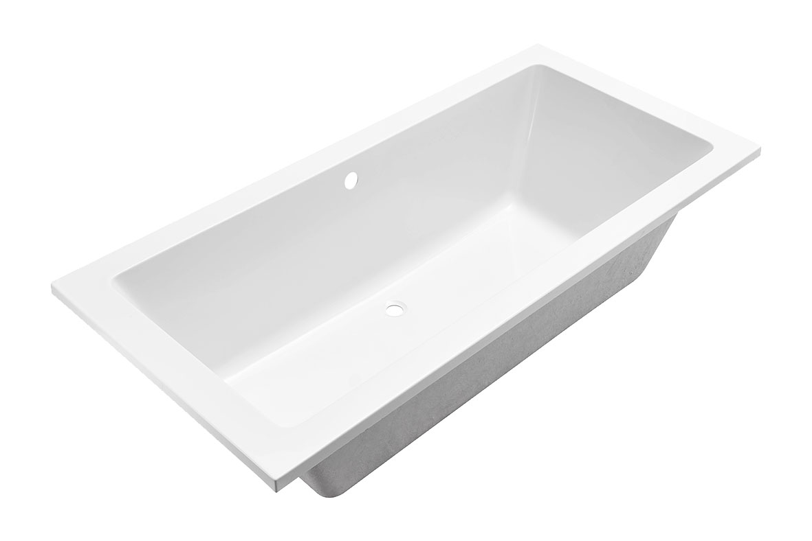 Productfoto Santino SQ inbouw duo ligbad 180x80x49 cm mat wit 213667