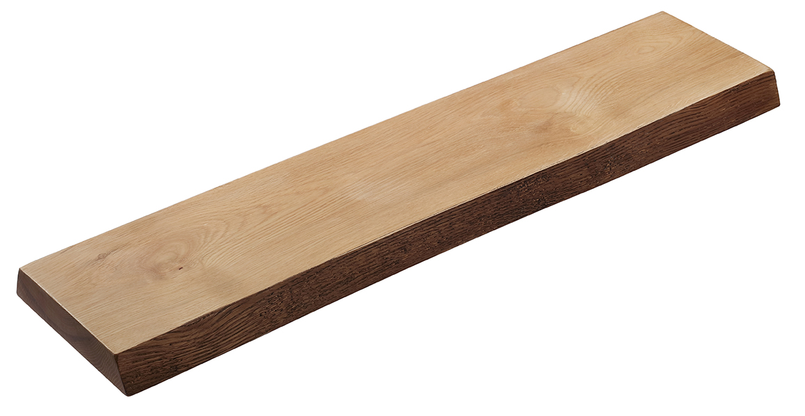 Productfoto OAK badplanchet 80 x 20 x 4 cm robuust eiken 213750