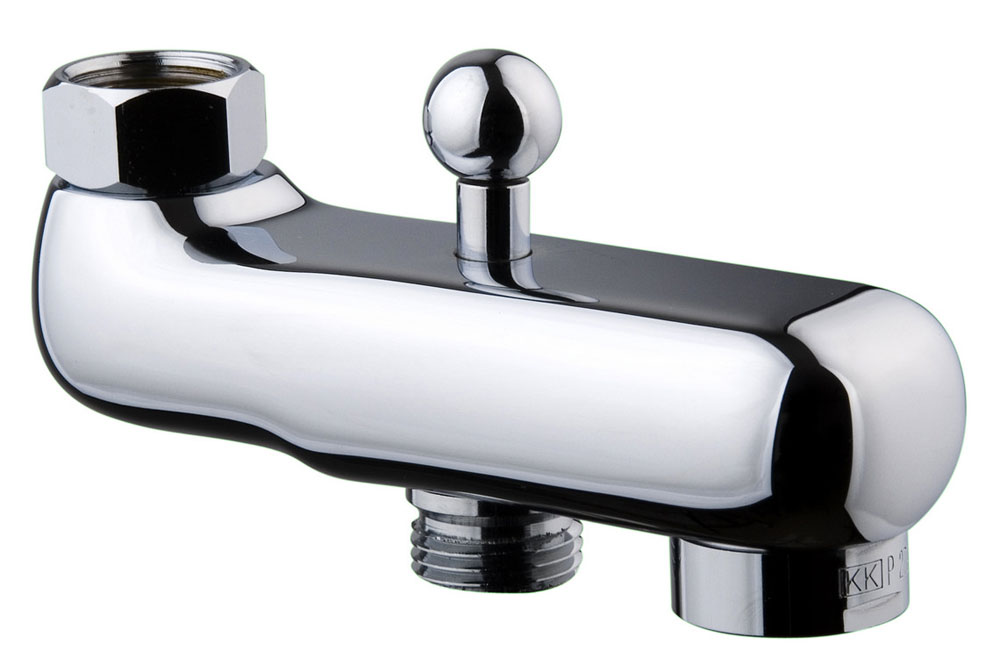 Productfoto Baduitloop met omstelknop chroom 214237
