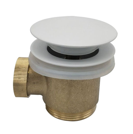 Productfoto Caral clickwaste afvoerplug vrijstaand bad 1 1/2" mat wit 216008