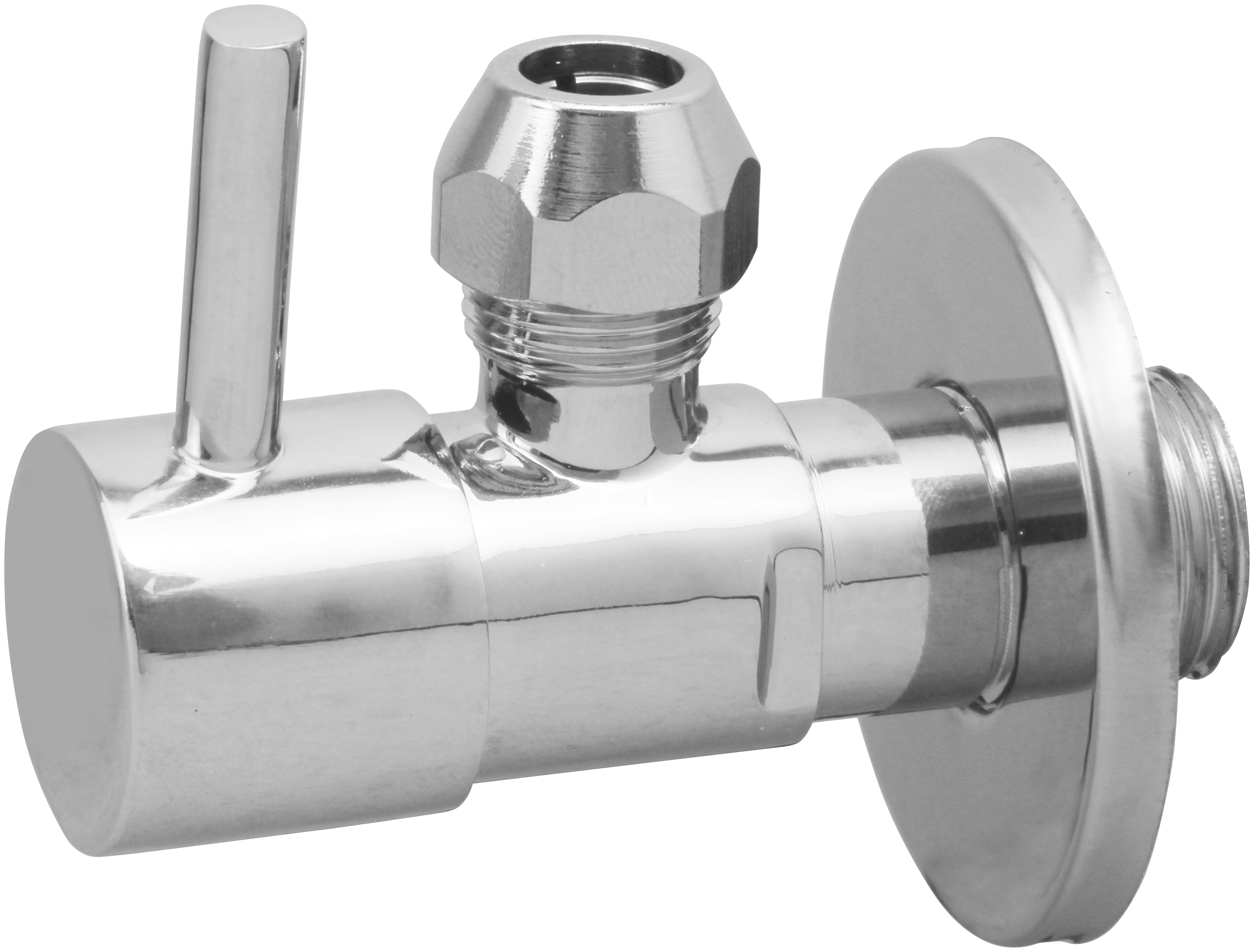 Productfoto Minimal Hoekstopkraan 3/8" x 3/8" of knel 10 mm chroom 223611