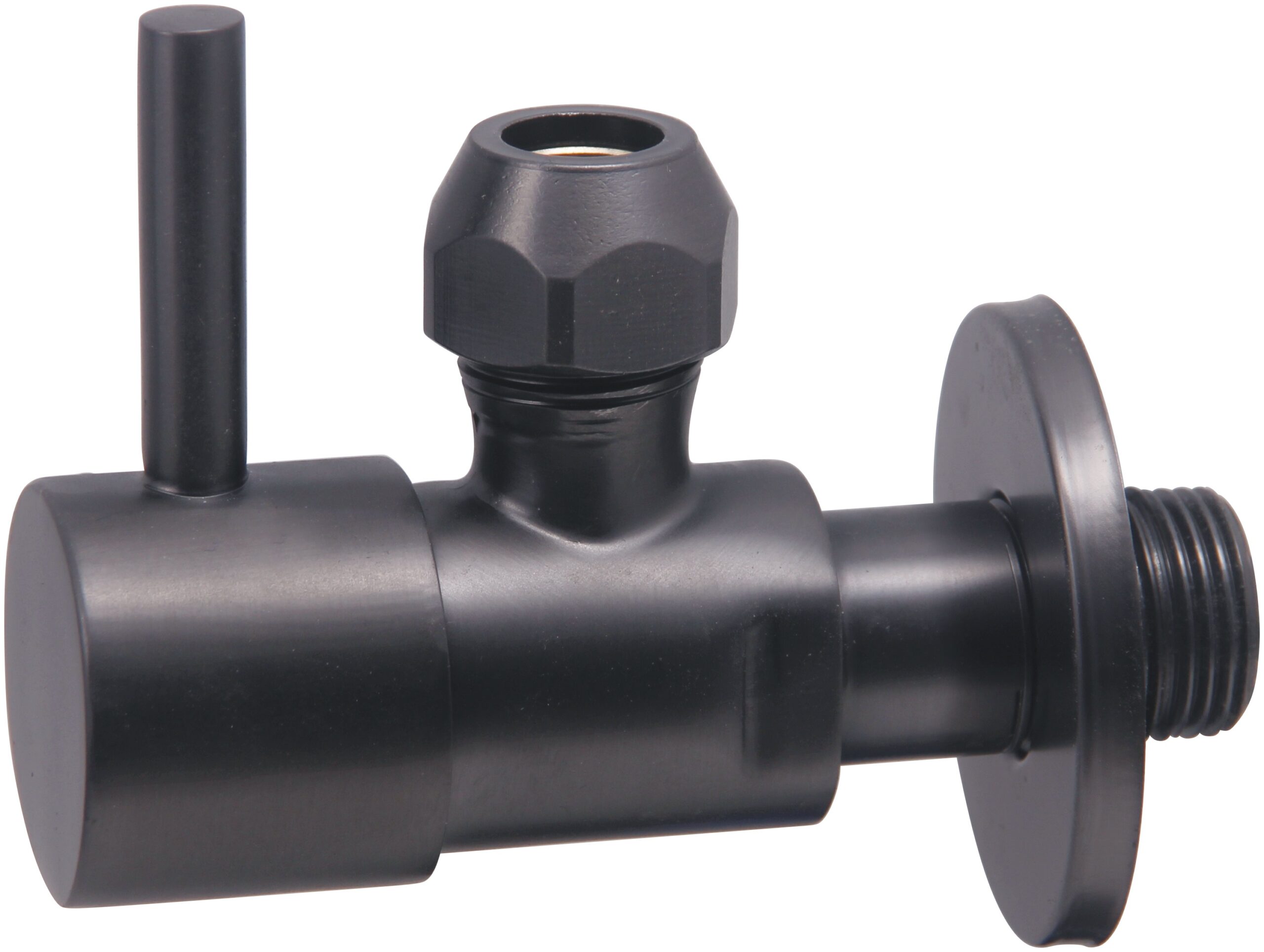 Productfoto Minimal hoekstopkraan 3/8" x 3/8" of knel 10 mm gunmetal PVD 223618