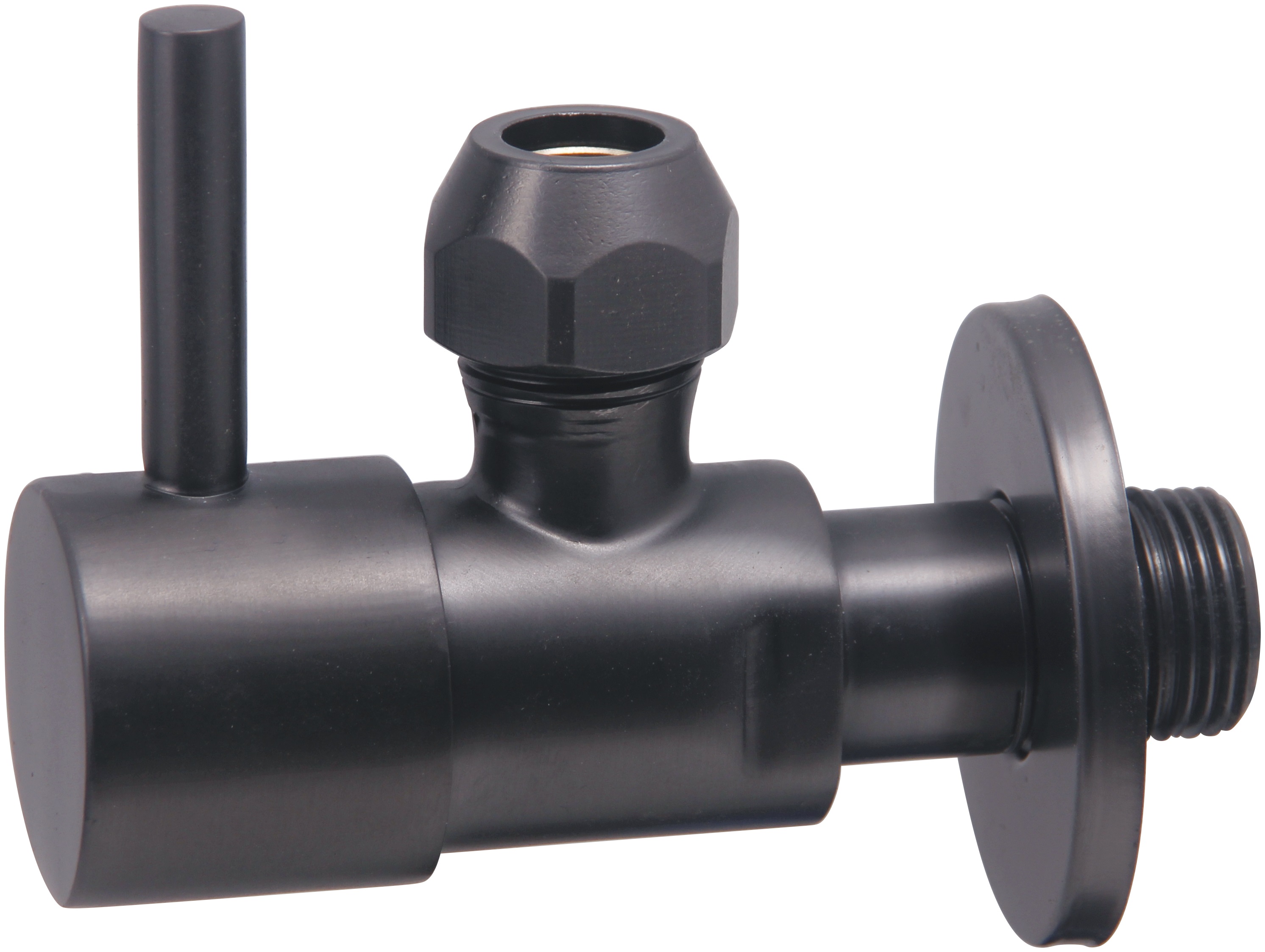 Productfoto Minimal hoekstopkraan 3/8" x 3/8" of knel 10 mm gunmetal PVD 223618