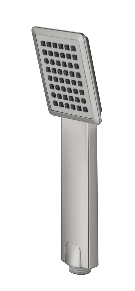 Productfoto 304 handdouche vierkant 1 stand geborsteld RVS 243809