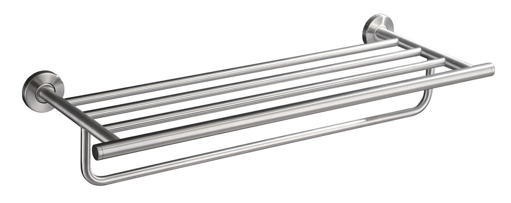 Productfoto 304 handdoekhouder met planchet 60 cm RVS 243829