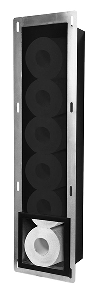 Productfoto Sunk inbouw reserverolhouder mat zwart 282900