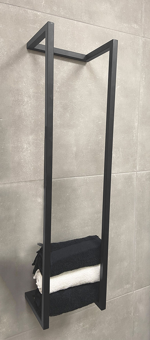 Productfoto Loft handdoekrek 95 x 25 x 20 cm gunmetal PVD 287004
