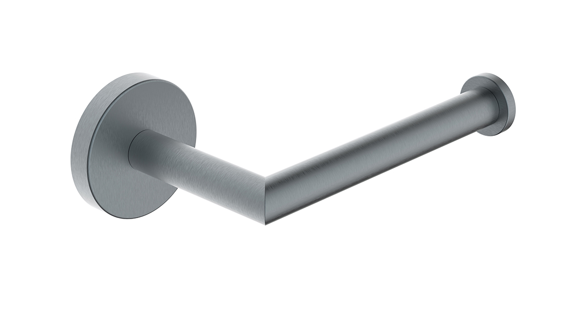 Productfoto Alonzo toiletrolhouder met vaste arm gunmetal PVD 289004