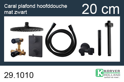 Productfoto one-pack inbouwthermostaatset rond type 301 MZ (20cm) 291010