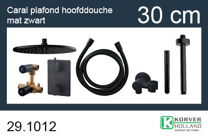 Productfoto one-pack inbouwthermostaatset rond type 303 MZ (30cm) 291012