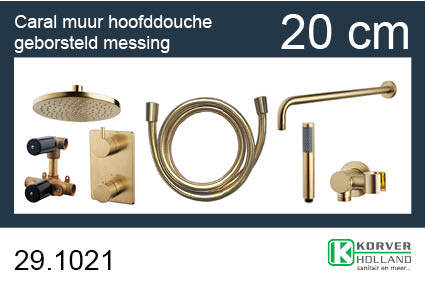 Productfoto one-pack inbouwthermostaatset rond type 402 GM (20cm) 291021