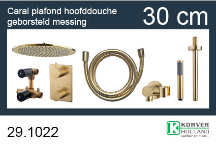Productfoto one-pack inbouwthermostaatset rond type 403 GM (30cm) 291022
