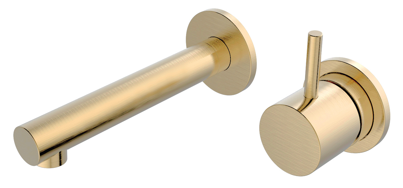 Productfoto Style wastafelkraan inbouw geborsteld messing PVD 291632