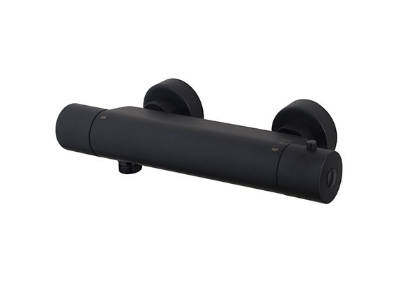Productfoto Eco Cool-Touch thermostatische douchemengkraan mat zwart 292230