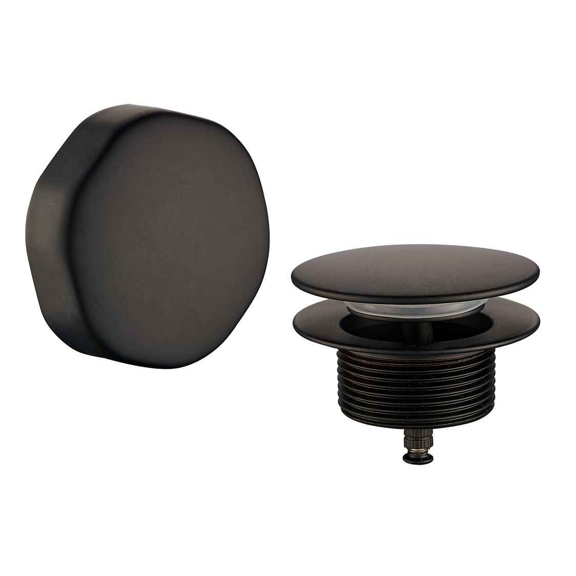 Productfoto Doblar afbouwdeel badafvoer met overloop mat zwart 292903
