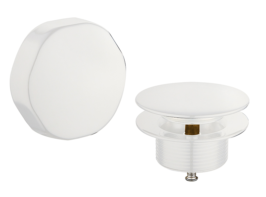 Productfoto Doblar afbouwdeel badafvoer met overloop glans wit 292908