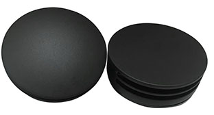 Productfoto Caral afbouwdeel rond badafvoer met overloop en vulfunctie mat zwart 292973