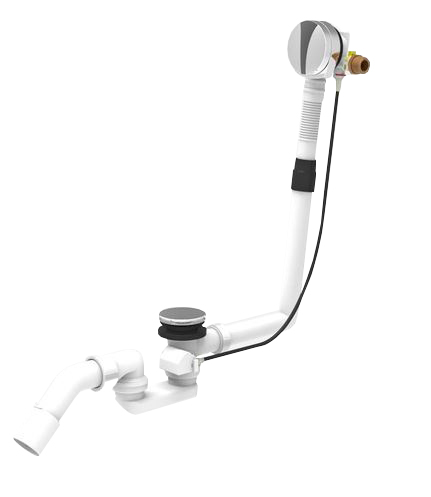 Productfoto Badafvoer en overloopcombinatie met vulfunctie en pop-up waste chroom 293986