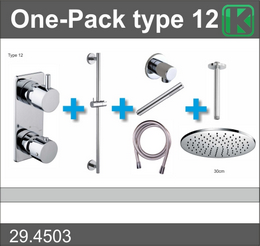 Productfoto one-pack inbouwthermostaatset type 12 (30cm) 294503