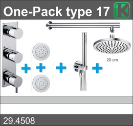 Productfoto one-pack inbouwthermostaatset type 17 (20cm) 294508