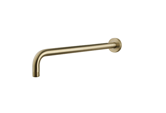 Productfoto UniMatch douchearm met muurbevestiging 35 cm geborsteld messing PVD 295880