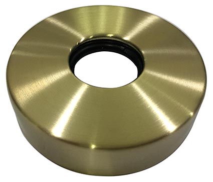Productfoto UniMatch rozet voor douchearm met plafondbevestiging geborsteld messing PVD 295883