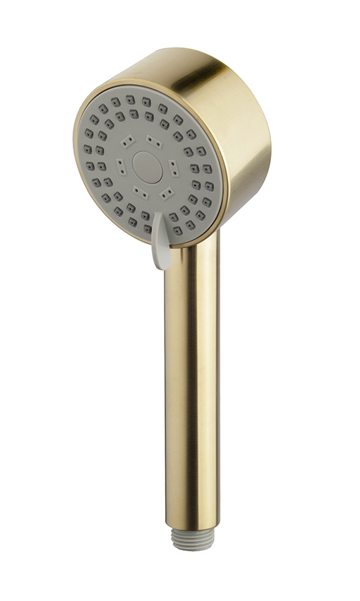 Productfoto UniMatch Cadans handdouche 3 standen Ø 8 cm geborsteld messing PVD 295916
