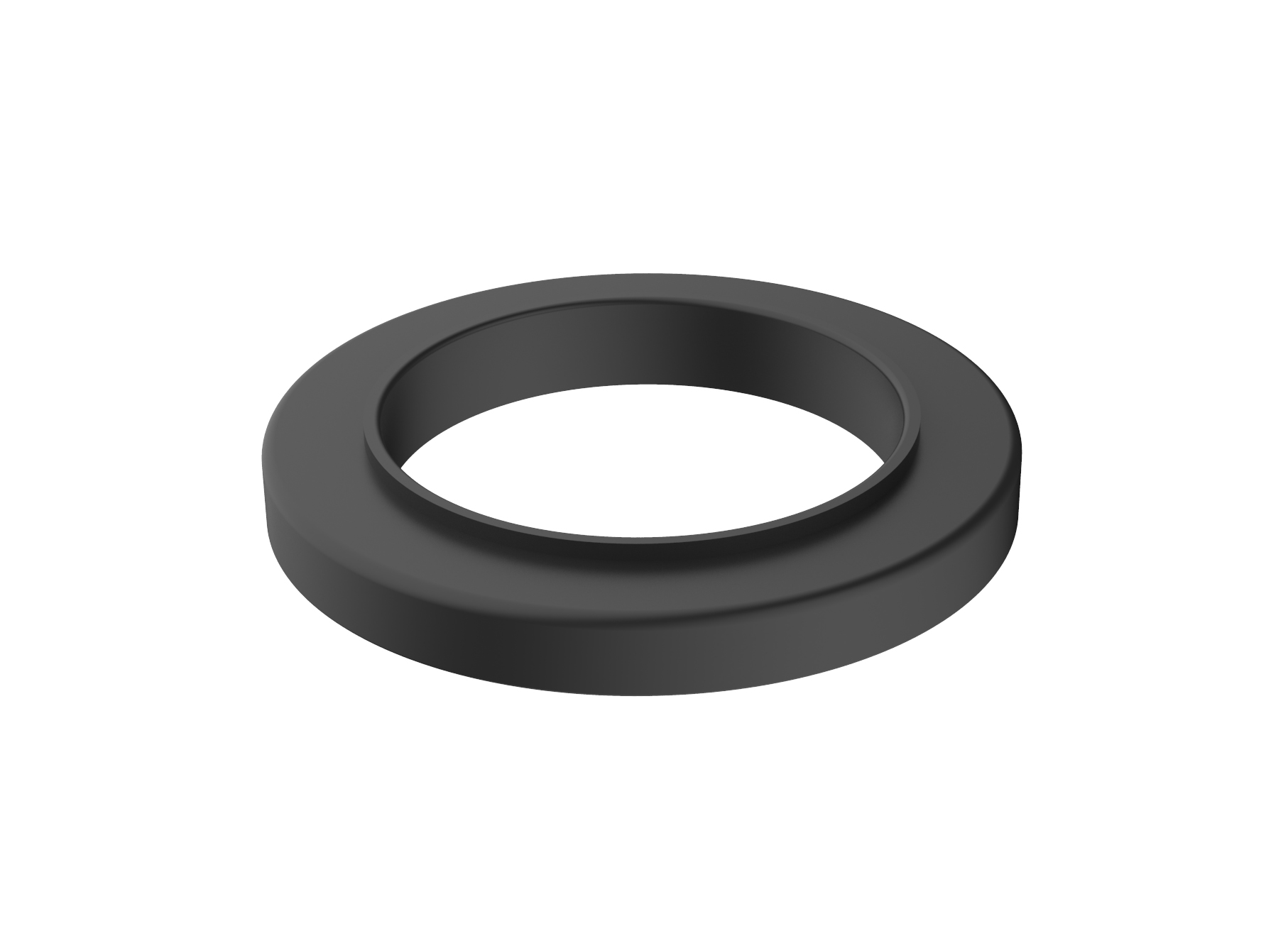 Productfoto Caral rozet wastafelkraan met draaibare uitloop mat zwart 296090