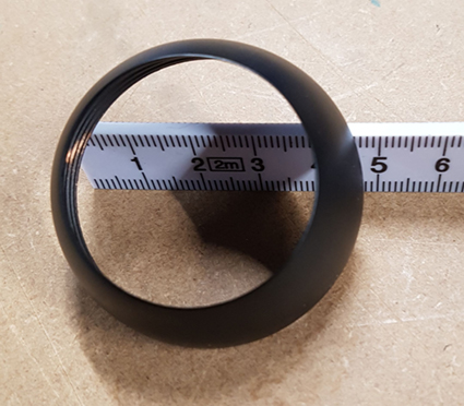 Productfoto Caral kapje achter hendel inbouwkraan mat zwart 296132
