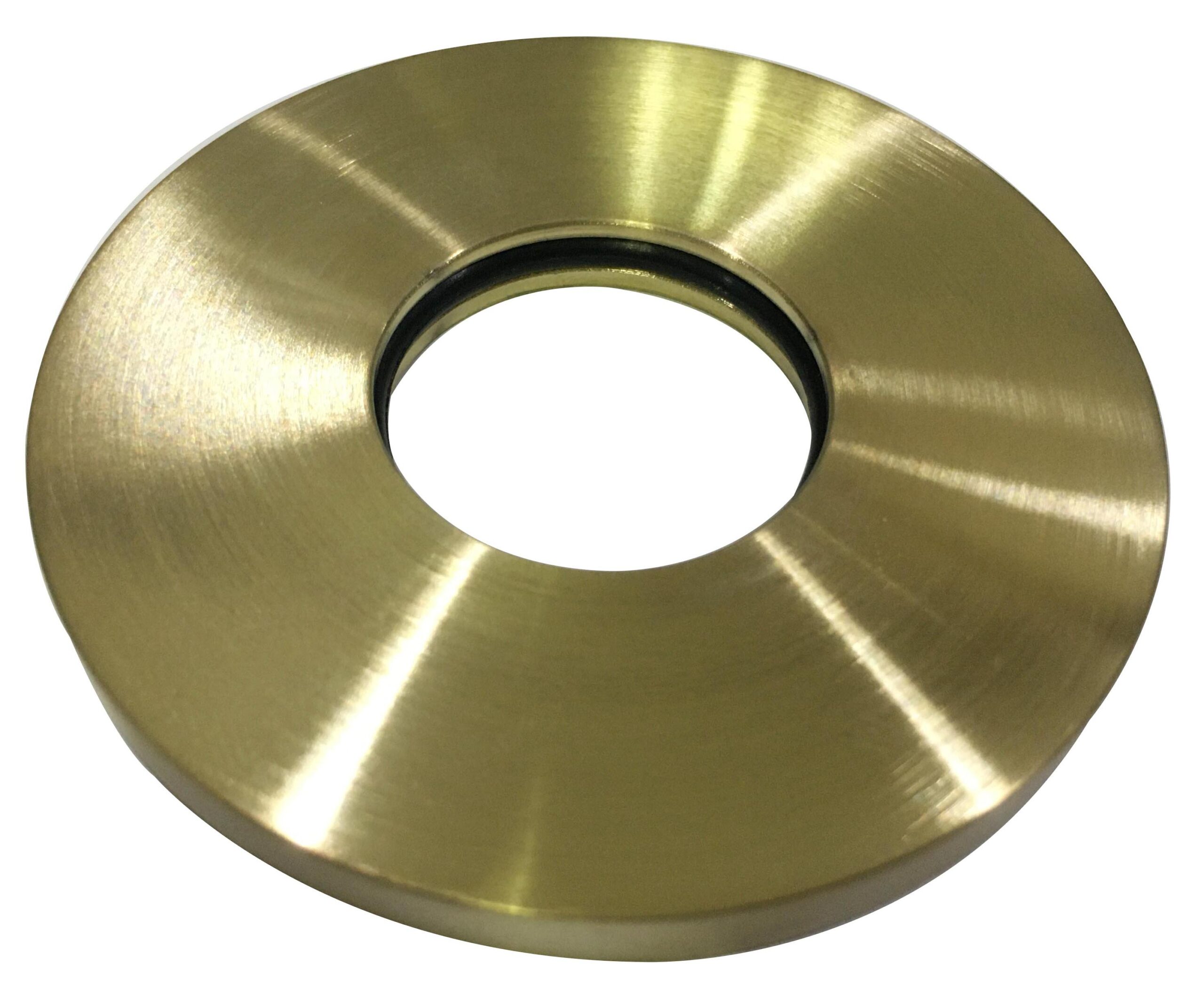 Productfoto Caral rozet uitloop eenhendel wastafelkraan 75 mm geborsteld messing PVD 296251
