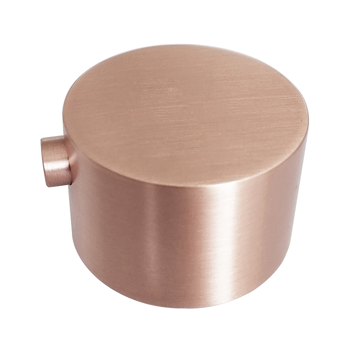 Productfoto Caral thermostaatknop los voor inbouwthermostaat 2-weg geborsteld koper 296512
